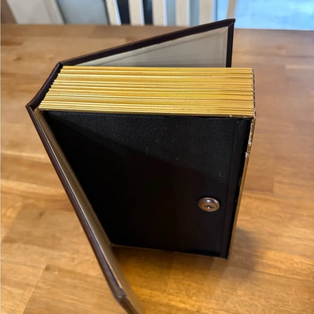 Brown & Gold Dictionary Safe Box